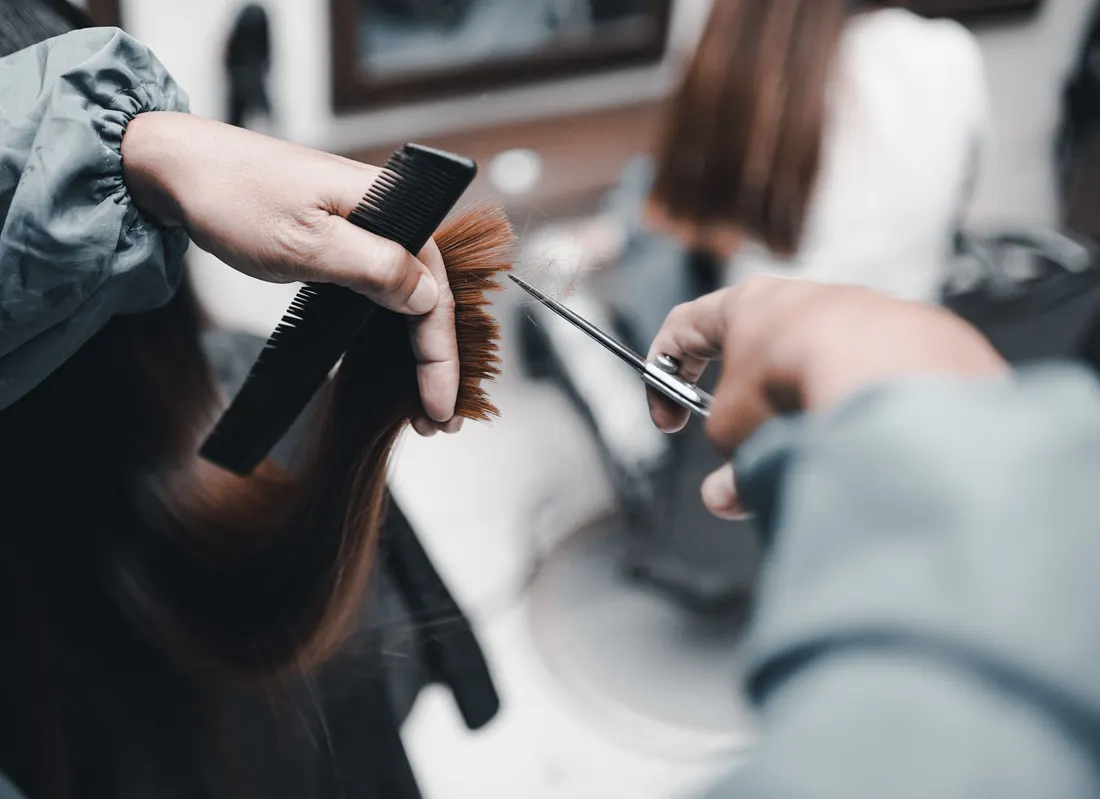 Illustrative haircut consultation context